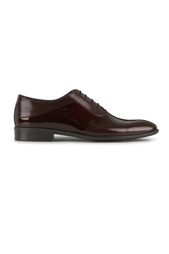 TORRES - Wine Patent Dress Shoes, Belt & Socks Set - Jack Martin
