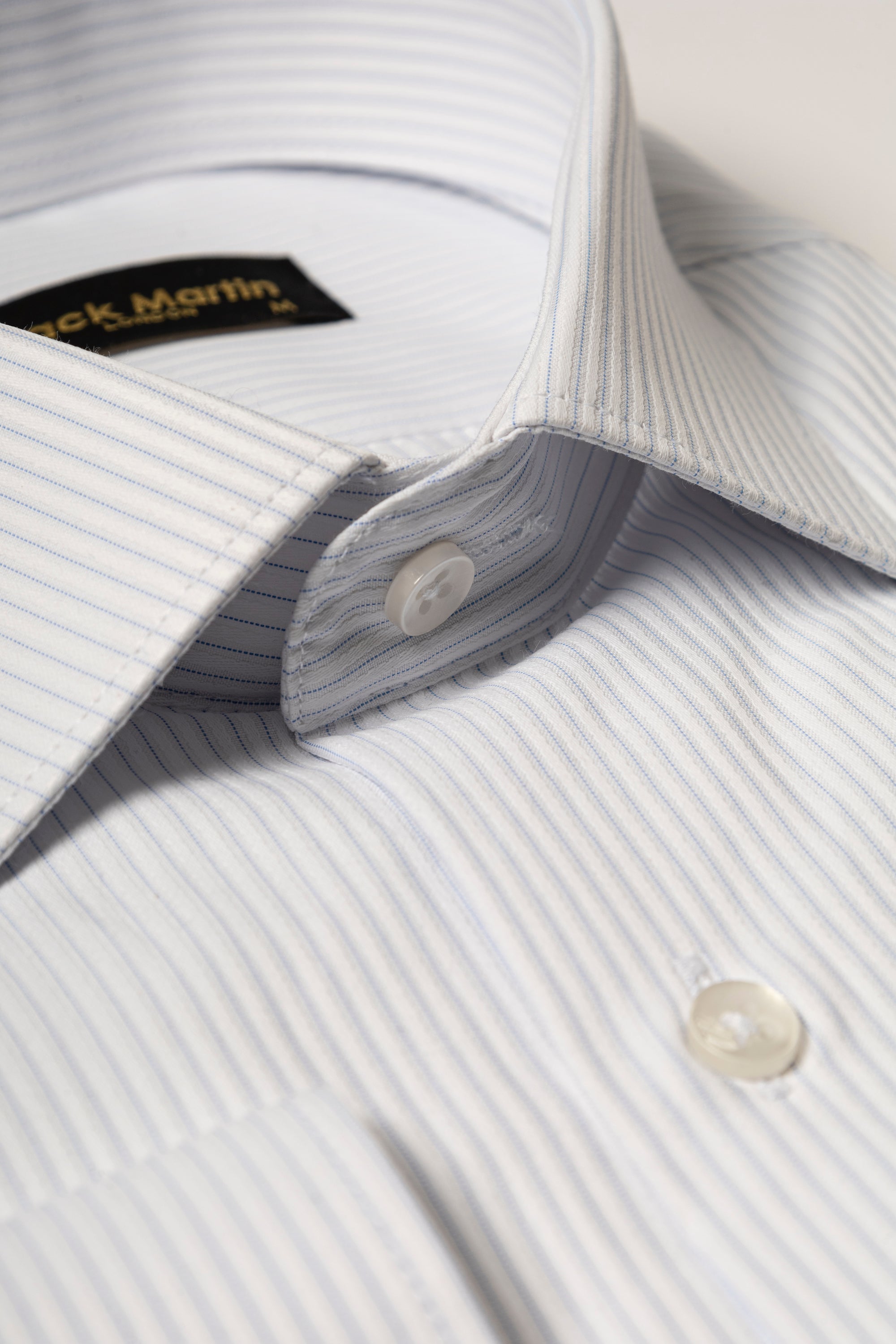 LOUIE - Blue Pencil Stripe Shirt with Cufflinks| Jack Martin LOUIE - Blue Pencil Stripe Shirt with Cufflinks| Jack Martin