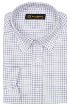 DAVID - Navy Check Oxford Button Down Casual Shirt - Jack Martin