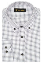 DAVID - Black Check Oxford Button Down Casual Shirt - Jack Martin