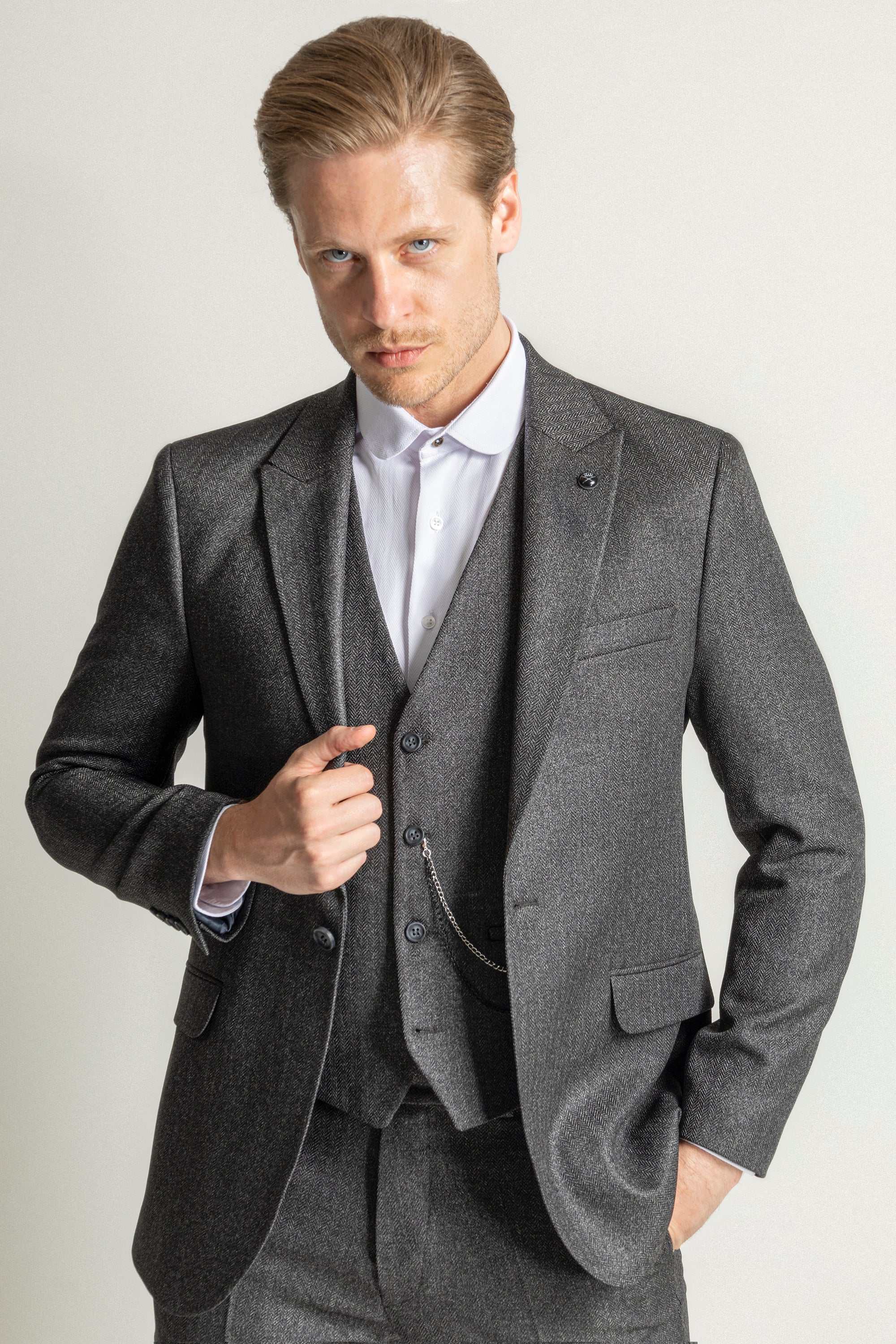 Tweed suit grey new arrivals