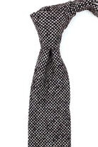 Tie & Hanky Set: Black & Two Tone Wool Tie & Hanky - Jack Martin