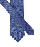 Tie & Hanky Set: Blue Textured Tie & Hanky - Jack Martin